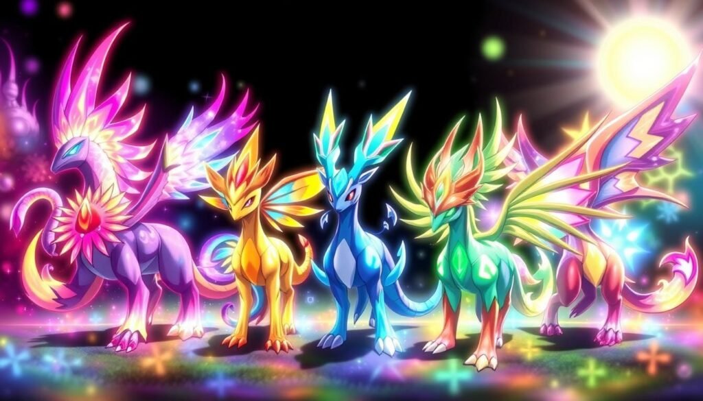 Prismatic Evolutions of Pokemon