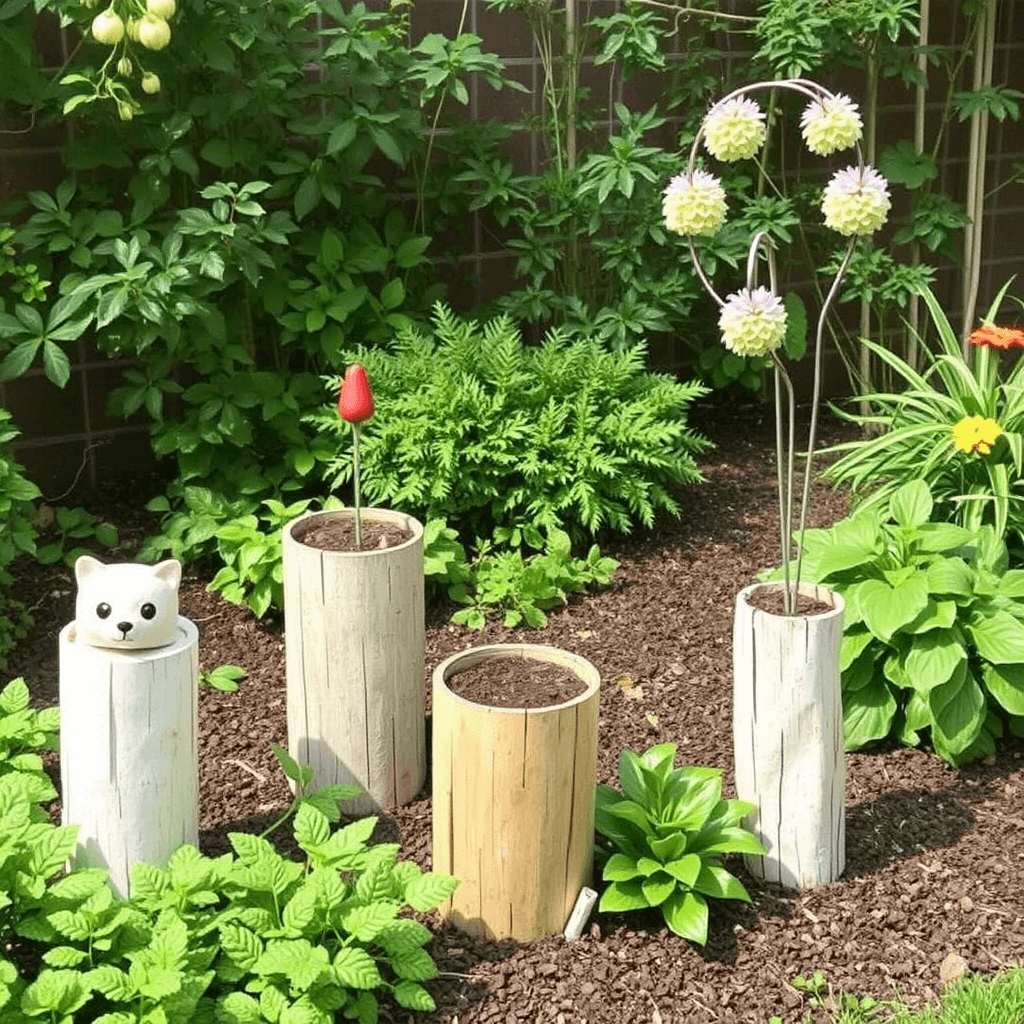 DIY Garden Decorations Using Recycled Materials Under $50