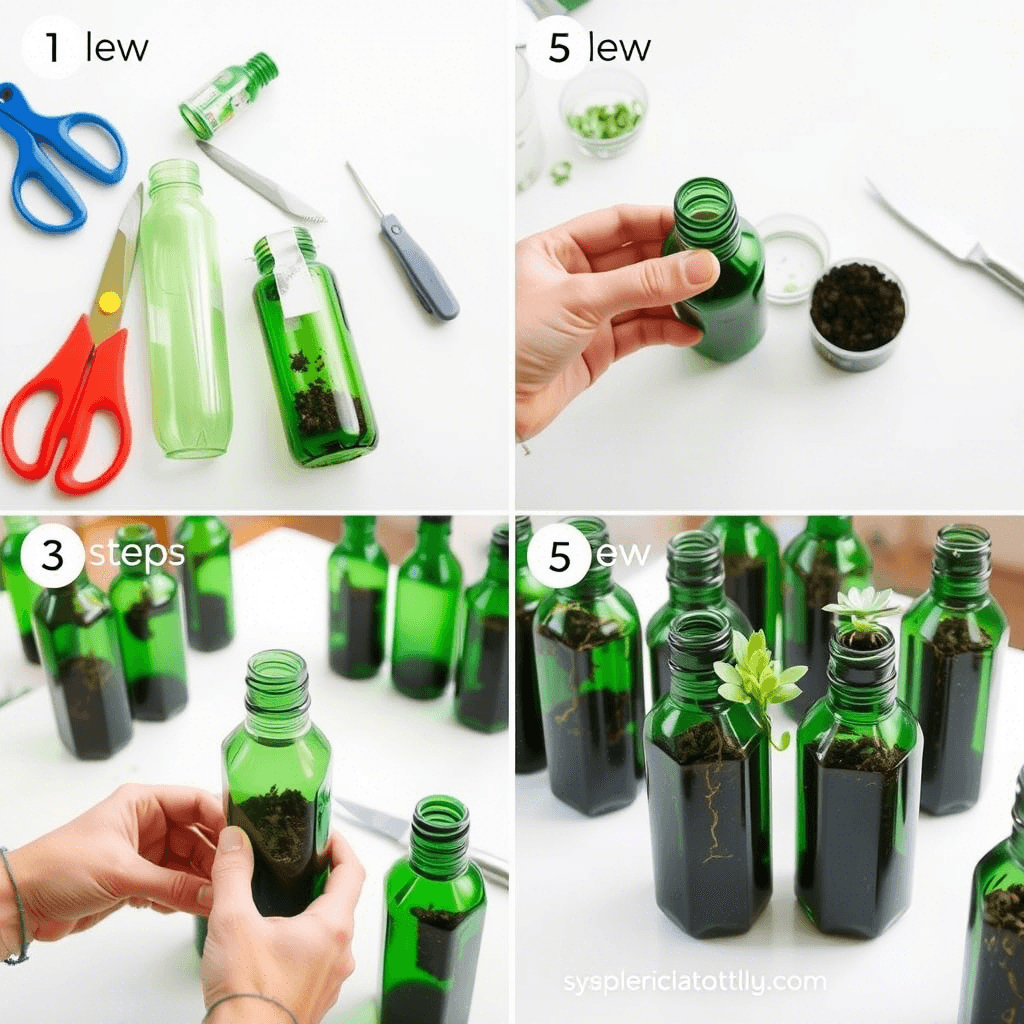 Project 4: Recycled Bottle Planters